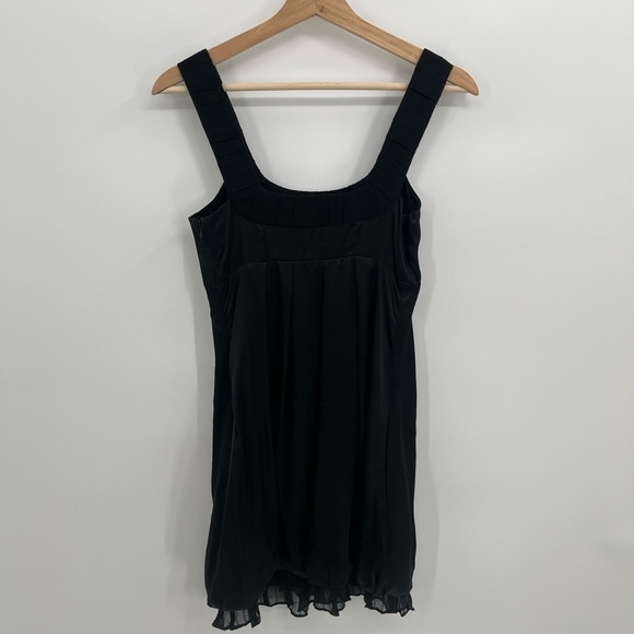AX/Armani Exchange Black Silk Sleeveless Mini Dress - Picture 8 of 12